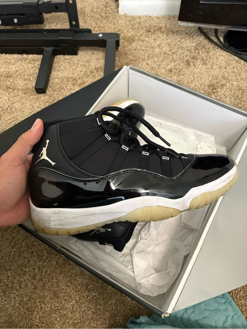 Jordan Black Air Jordan 11 Retro Box with Label